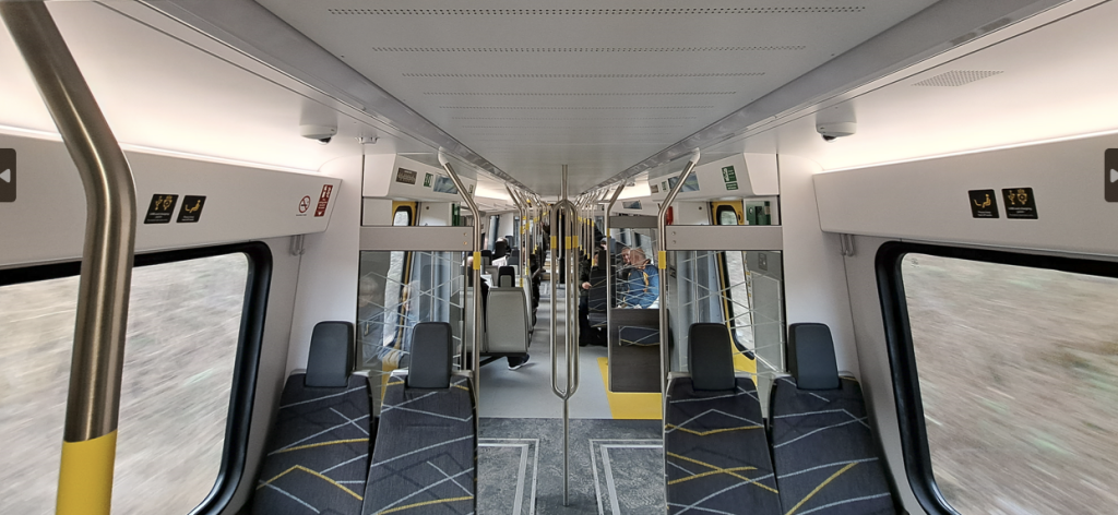 new merseyrail train interior