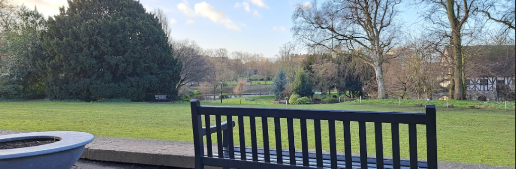 york museum gardens, facing the river ouse