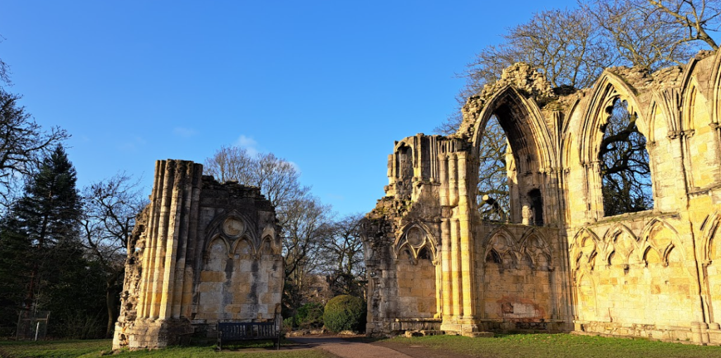 the remains of st mary's abbey