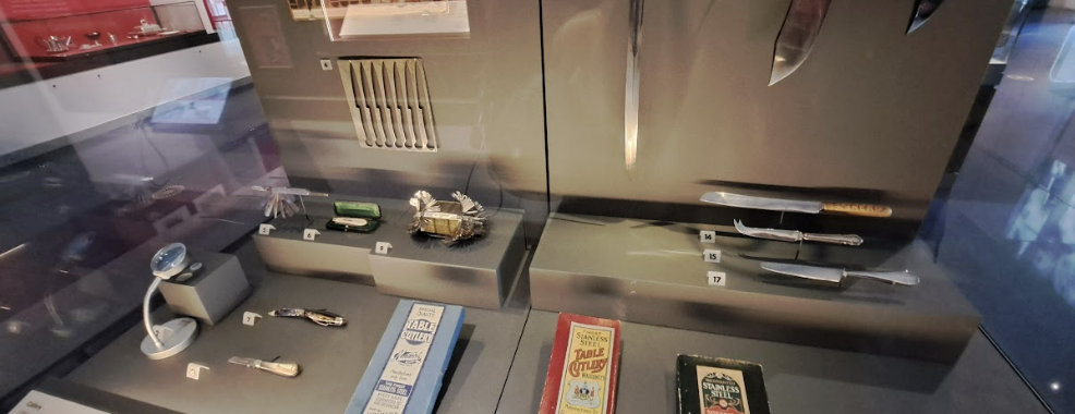 selection of old cutlery in sheffield's millennium gallery