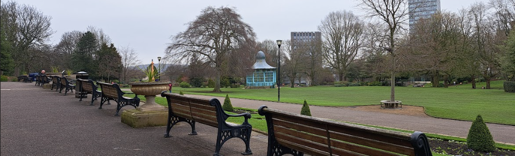 weston park, sheffield, looking towards the arts tower