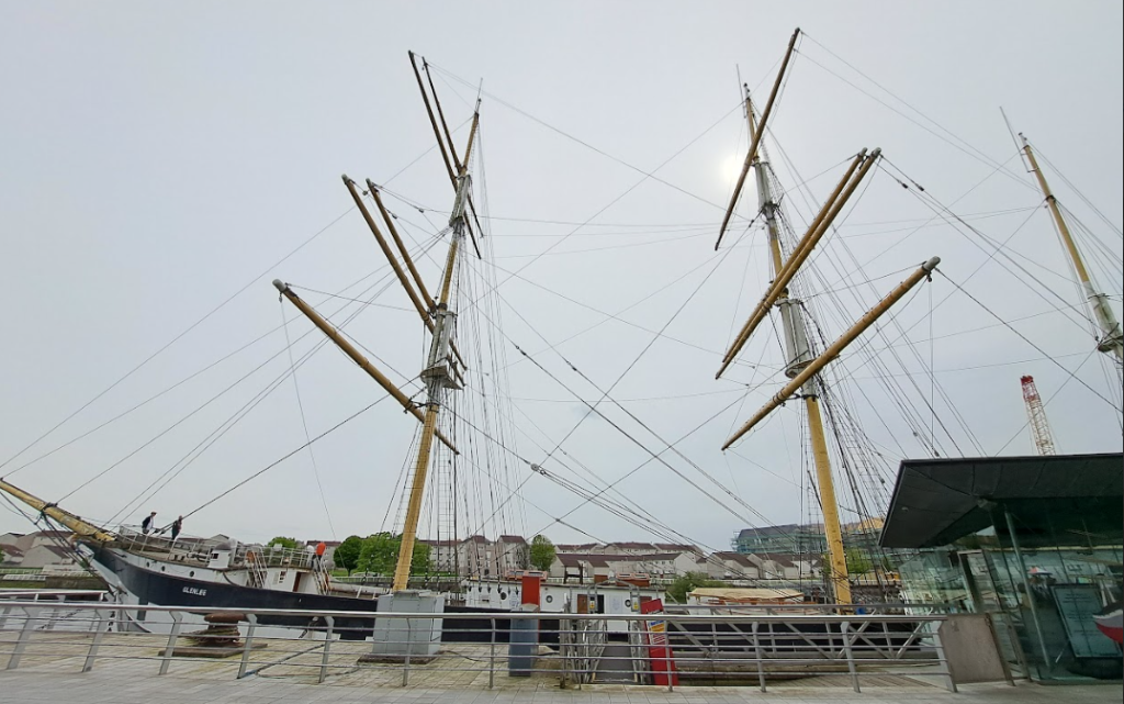 tall ship glenlee on the river clyde