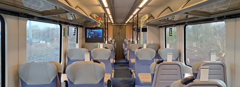 interior of a class 185 train
