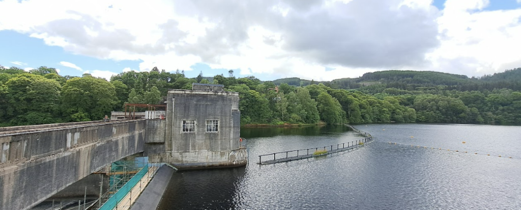 pitlochry dam - accessed by train from edinburgh