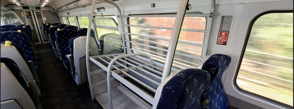 luggage rack for taking bikes on trains