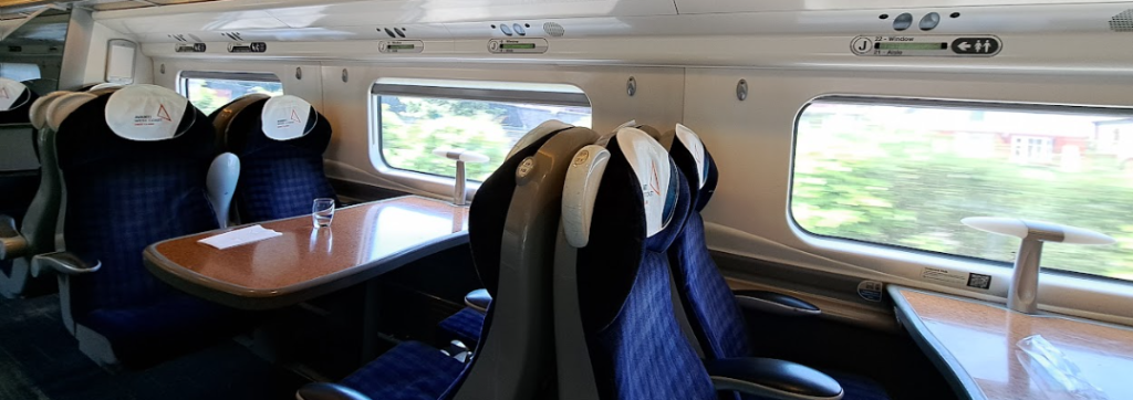 unrefurbished avanti first class carriage