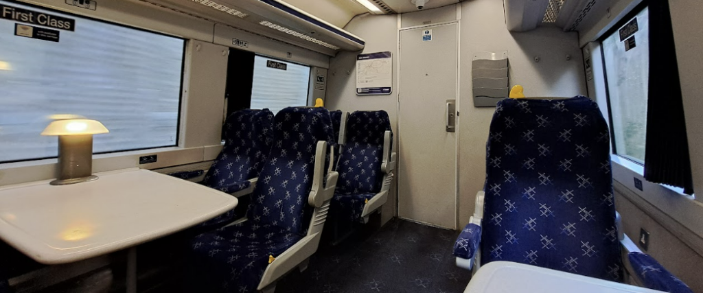 first class for free on a scotrail train