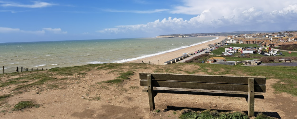 seaford beach, which you can visit by train