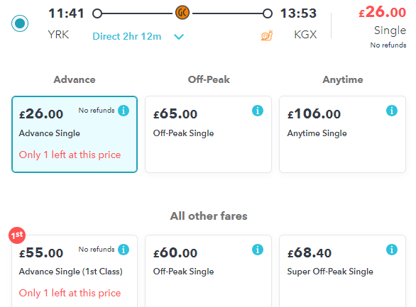 cheap first class train tickets on grand central on railsmartr site