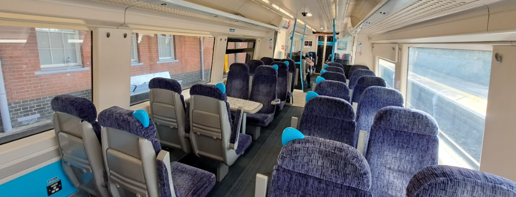 interior of a class 375 train