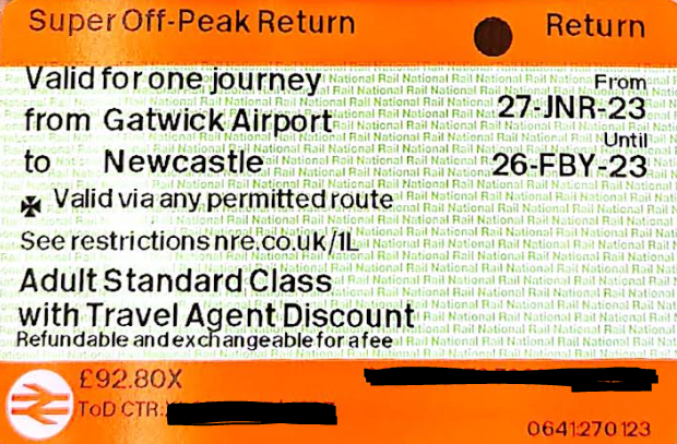 paper ticket with maltese cross for travelling around london