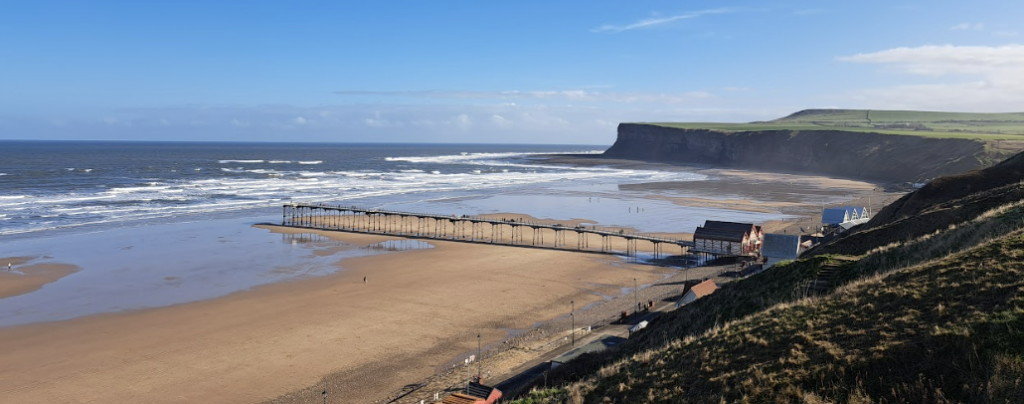 saltburn seafront, which can be visited on day trips from newcastle
