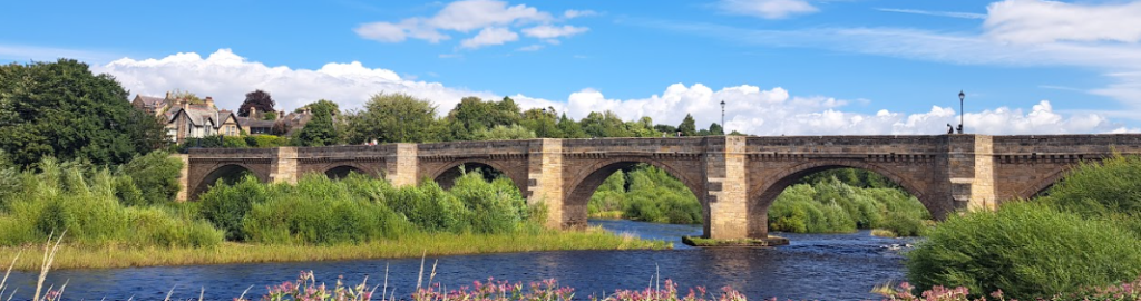 bridge linking corbridge station to village, which can be visited on day trips from newcastle