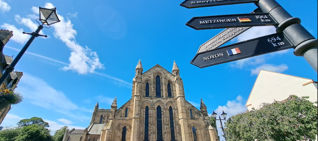 hexham abbey, which can be visited on day trips from newcastle