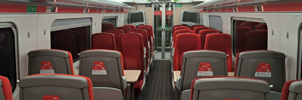 interior of lner azuma train