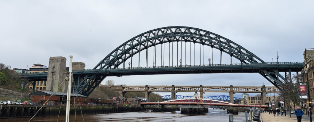 newcastle quayside, which can be visited on a weekend away by train