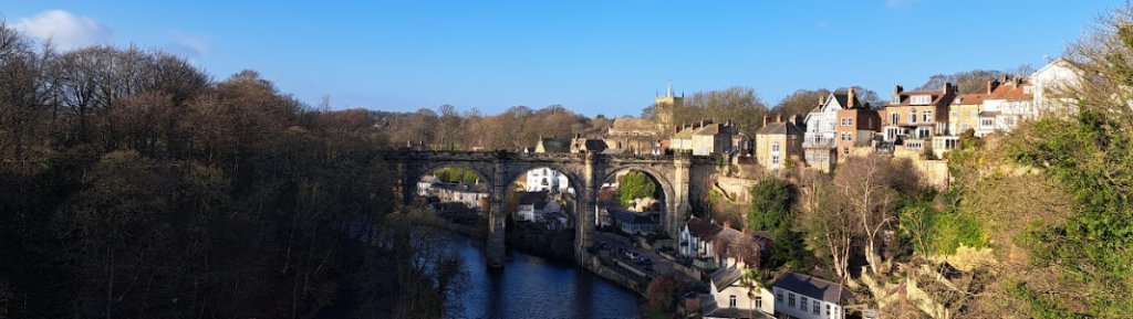 knaresborough, visitable on day trips by train