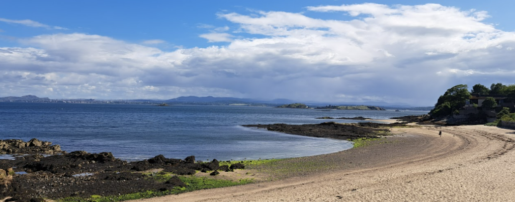 aberdour black sands beach