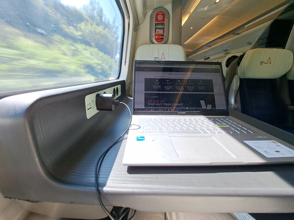 working from an avanti west coast train