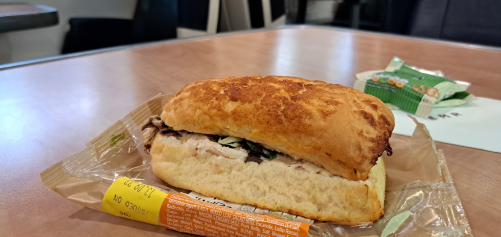 sandwich served in east midlands railway first class