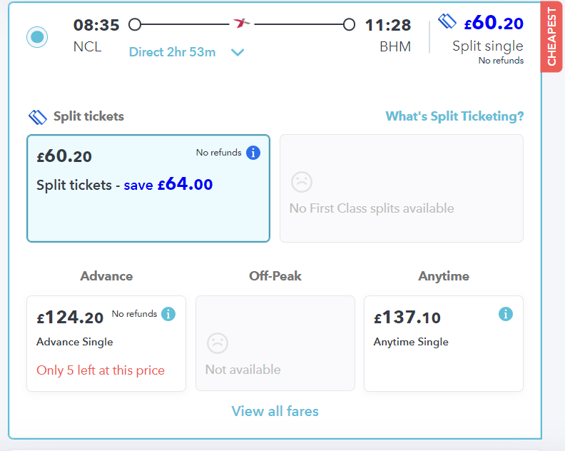 example of split tickets on railsmartr site