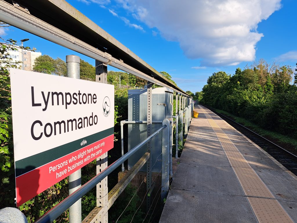 lympstone commando station, served by trains in devon